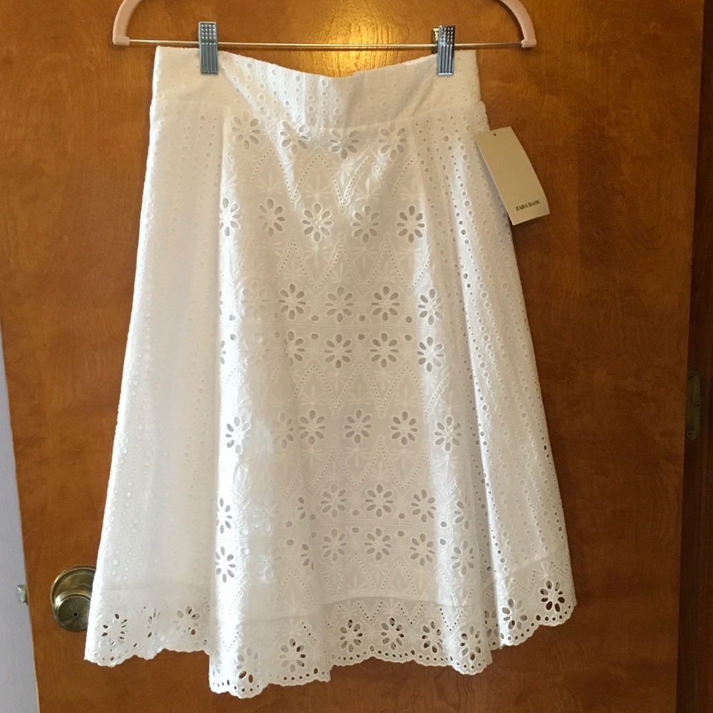 White Zara skirt size S